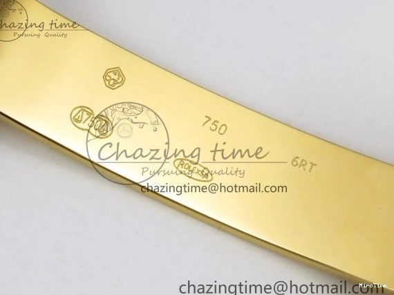 MiroTime 0121 WaterResistant Day Date 36 YG RAF 1:1 Best Edition Brown Oman Dial Diamonds Bezel on YG Bracelet A 1518